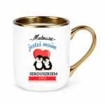 Kubek z dowolnymi imionami "Jesteś moim Serduszkiem''