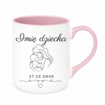 Kubek z dowolną datą i imieniem dziecka