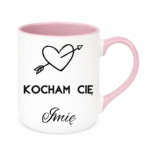 Kubek z dowolnym imieniem ,,Kocham Cię"