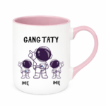 Kubek z dowolnymi imionami "Gang taty"