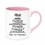 Kubek z dowolnym imieniem ,,Wariatka"