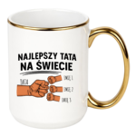 Kubek z dowolnymi imionami "Najlepszy tata na świecie"