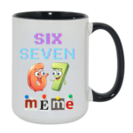 Kubek z napisem "Six Seven"