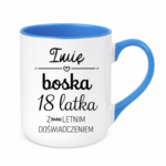 Kubek z dowolnym imieniem i dowolną liczbą lat doświadczenia "Boska"