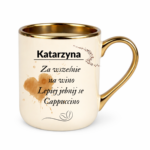 Kubek z dowolnym imieniem "Za wcześnie na wino"