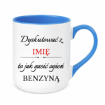 Kubek z dowolnym imieniem "Dyskutować z"