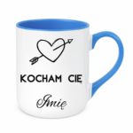 Kubek z dowolnym imieniem ,,Kocham Cię"