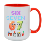 Kubek z napisem "Six Seven"