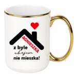 Kubek "Agnieszka z byle ch*jem nie mieszka !"
