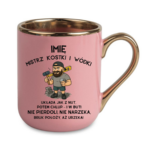 Kubek z dowolnym imieniem "Mistrz kostki i wódki"