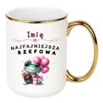 Kubek z dowolnym imieniem "Najfajniejsza szefowa"
