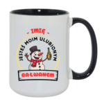 Kubek z dowolnym imieniem "Jesteś moim ulubionym bałwanem"