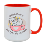 Kubek "Dzień dobry zaczyna się od kawy"
