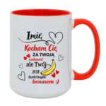 Kubek z dowolnym imieniem "Kocham Cię za twoją osobowość"