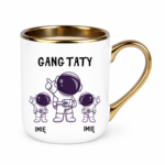 Kubek z dowolnymi imionami "Gang taty"