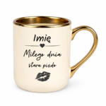Kubek z dowolnym imieniem "Miłego dnia stara pizdo"