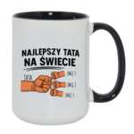 Kubek z dowolnymi imionami "Najlepszy tata na świecie"