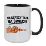 Kubek z dowolnym imieniem "Najlepszy tata na świecie"