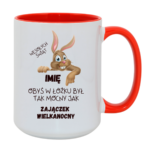 Kubek z dowolnym imieniem „Zajączek Wielkanocny”