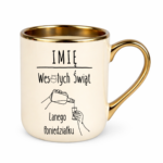 Kubek z dowolnym imieniem "Wesołych Świąt"