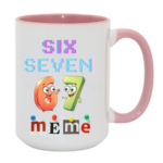 Kubek z napisem "Six Seven"