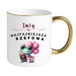 Kubek z dowolnym imieniem "Najfajniejsza szefowa"