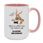 Kubek z dowolnym imieniem „Zajączek Wielkanocny”