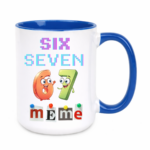 Kubek z napisem "Six Seven"