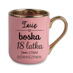 Kubek z dowolnym imieniem i dowolną liczbą lat doświadczenia "Boska"
