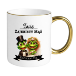 Kubek z dowolnym imieniem "Żajebisty mąż"