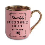 Kubek z dowolnym imieniem "Najukochańsza córeczka"