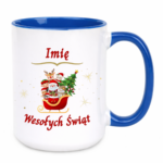 Kubek z dowolnym imieniem "Wesołych Świąt"
