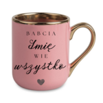 Kubek z dowolnym imieniem ,,Babcia Wie wszystko"