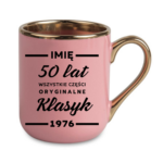 Kubek z dowolnym imieniem ,,50 lat części oryginalne"