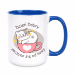 Kubek "Dzień dobry zaczyna się od kawy"
