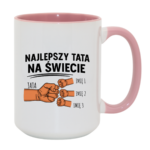 Kubek z dowolnymi imionami "Najlepszy tata na świecie"