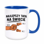 Kubek z dowolnymi imionami "Najlepszy tata na świecie"