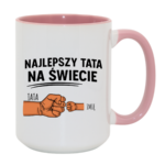 Kubek z dowolnym imieniem "Najlepszy tata na świecie"