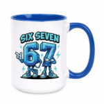 Kubek z napisem "Six Seven"