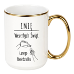 Kubek z dowolnym imieniem "Wesołych Świąt"