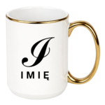 Kubek z dowolnym imieniem i literą