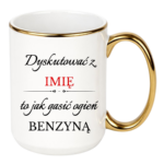 Kubek z dowolnym imieniem "Dyskutować z"