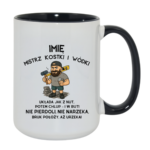 Kubek z dowolnym imieniem "Mistrz kostki i wódki"