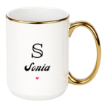 Kubek z dowolnym imieniem i literą