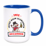 Kubek z dowolnym imieniem "Jesteś moim ulubionym bałwanem"