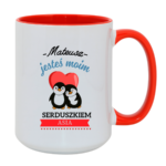 Kubek z dowolnymi imionami "Jesteś moim Serduszkiem''