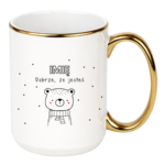 Kubek z dowolnym imieniem "Dobrze że jesteś"