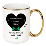 Kubek z dowolnymi imionami ,,Najlepszy Dziadek"