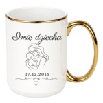Kubek z dowolną datą i imieniem dziecka
