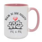 Kubek z dowolnymi imionami "Idealnie do siebie pasujemy"